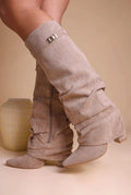 Velour Boots